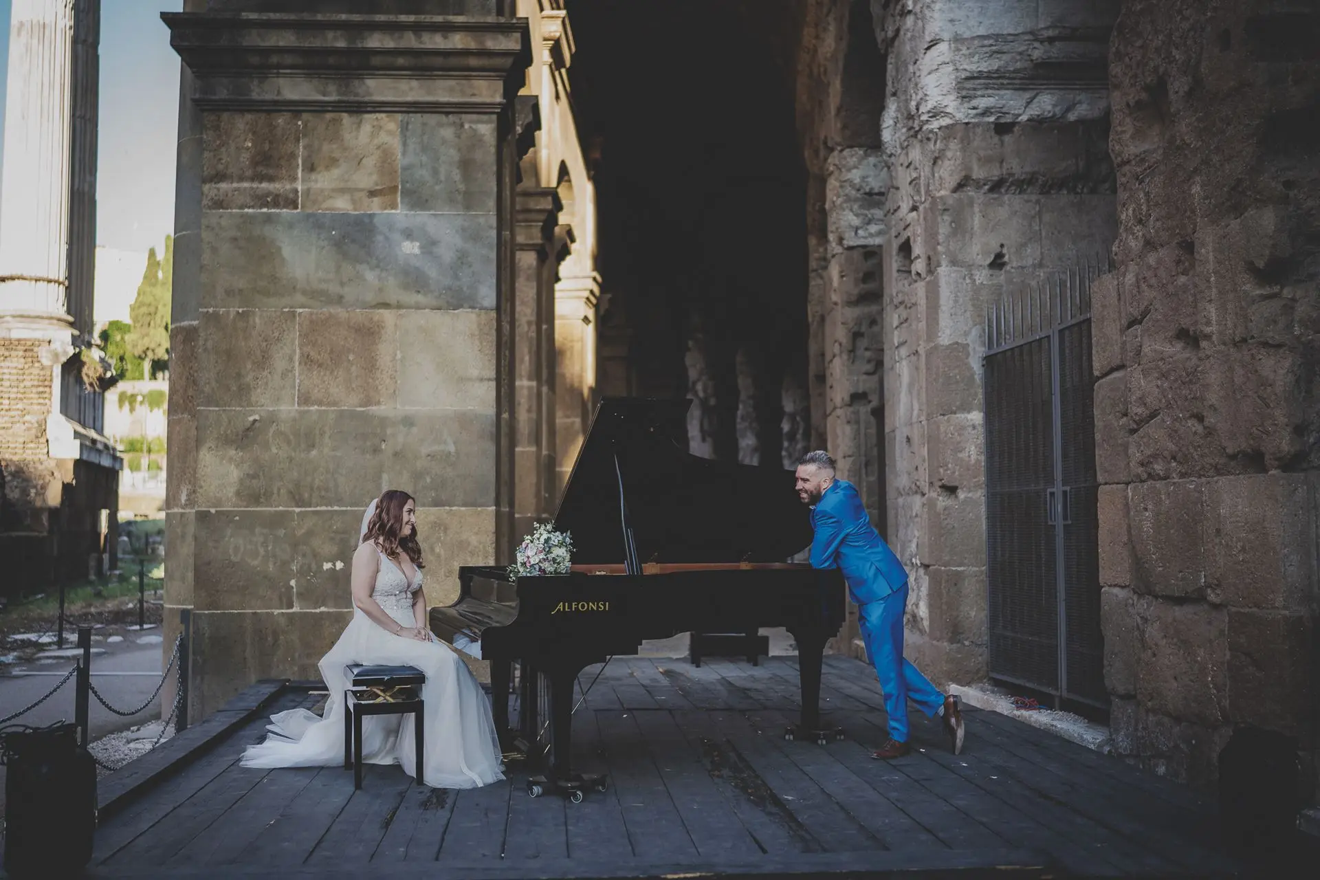 photo pianoforte sposi
