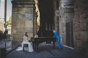 photo pianoforte sposi